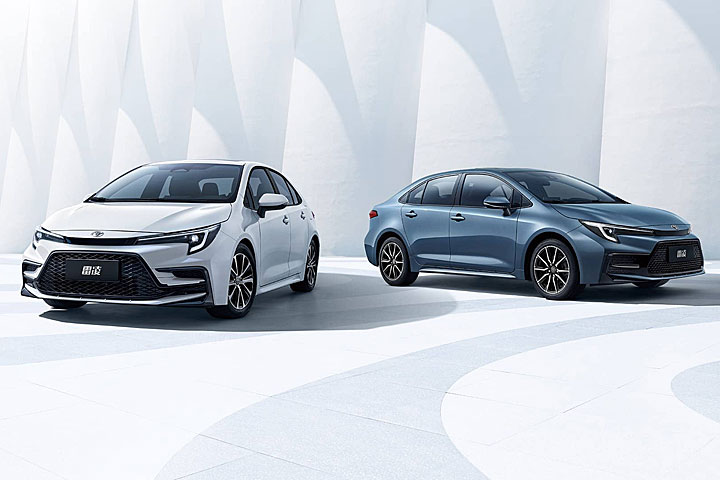 Toyota Levin GR-Sport rear three-quarter – premium sporty detailing